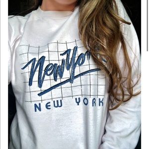 New York Cropped Sweater - Large